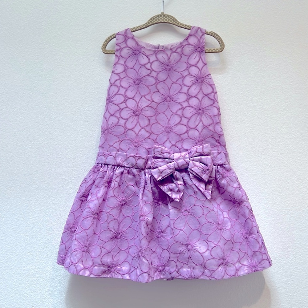 Gymboree Purple Floral Dress size4 Easter Spring Summer Wedding Birthday